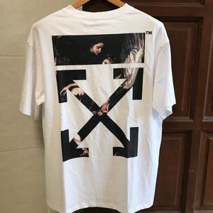 off-white printed short sleeve T-shirt